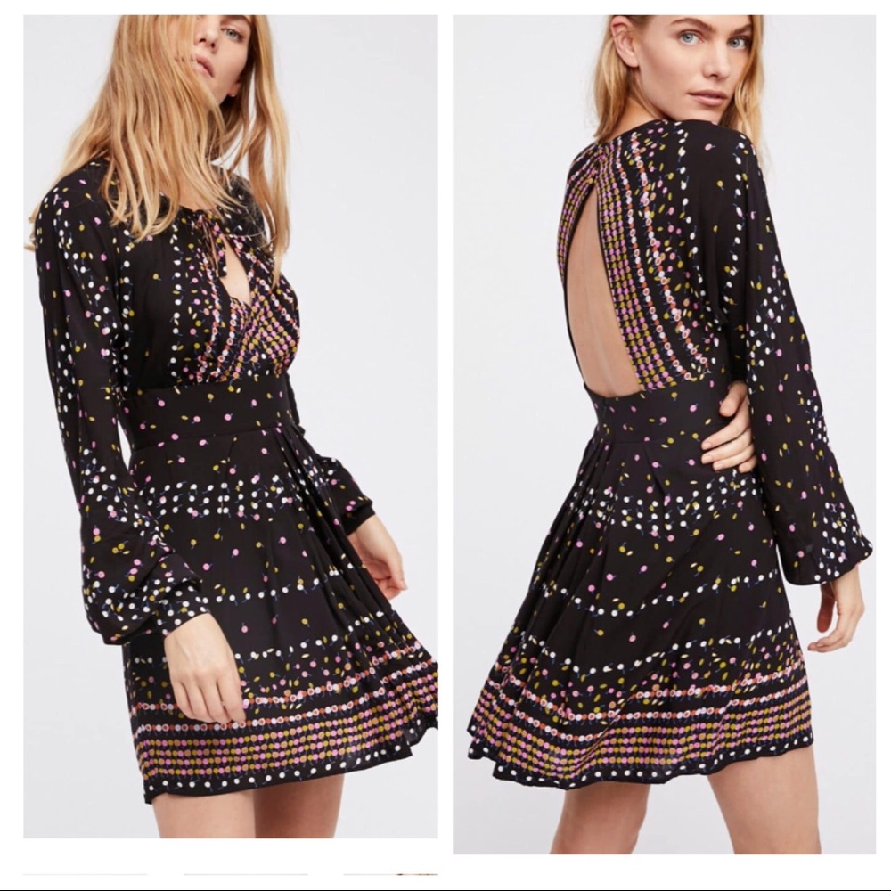Free People Printed Skater Dress